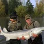 Darren with a 106lb Sturgeon