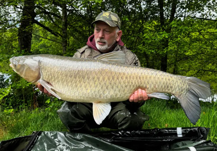 Pete with another grass carp from Pleasure Lake
