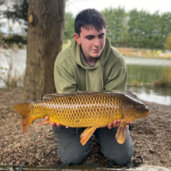 Kayden with his first winter double